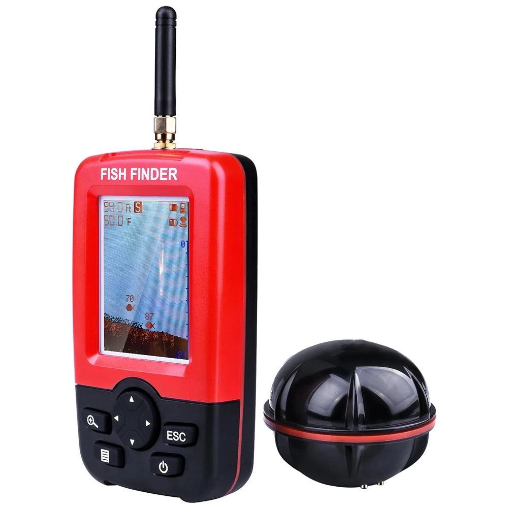 Portable Wireless Sonar Fish Finder – Underwater Echo Sounder & Fishing Alarm Detector for Anglers