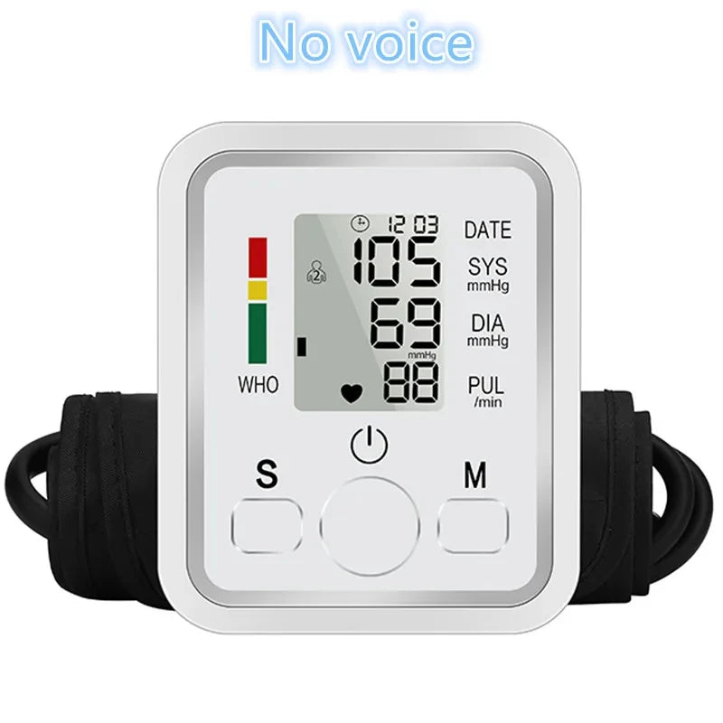 Automatic Arm Blood Pressure Monitor – Digital Tonometer, Portable Medical BP & Heart Rate Monitor Equipment Ask ChatGPT