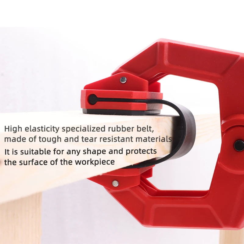 Belt Spring Clamp – Quick Fixing C Clamp for Woodworking, Aviation Models & Photo Frames