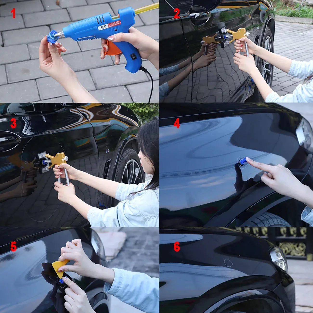 Car Dent Puller Kit – Paintless Suction Cup Lifter for Auto Body & Hail Dent Removal