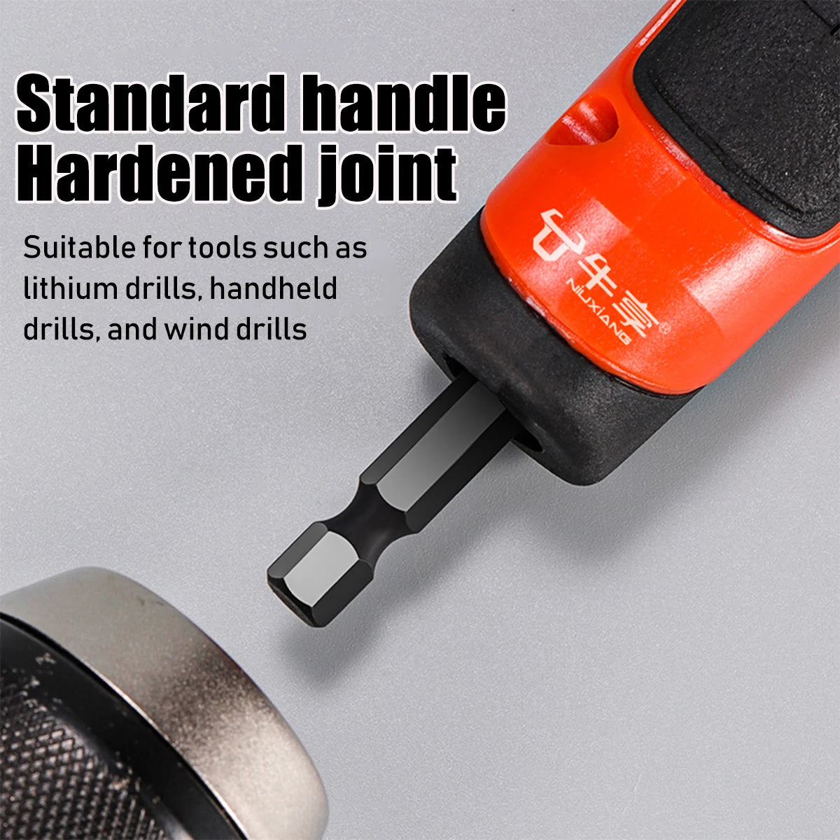 Electric Corner Screwdriver – High Torque 90° Right Angle Manual Tool (Blue & Orange)