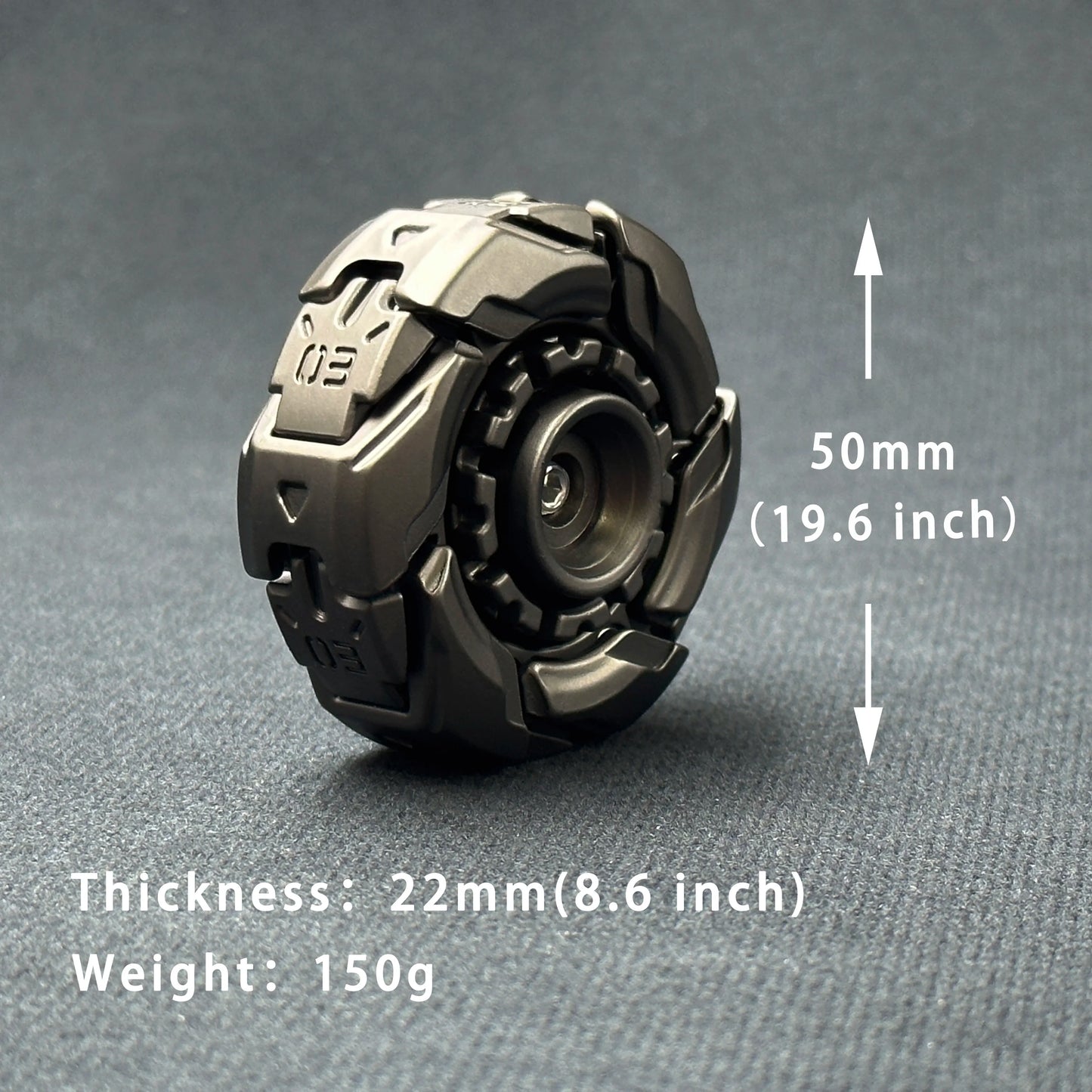 EDC Magnetic Fidget Slider & Spinning Top – Stress Relief Toy for Adults