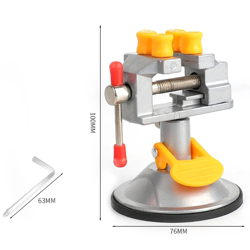Rotatable Jewelry Vise Stand – Mini Table Bench Clamp for Engraving & Drill Press