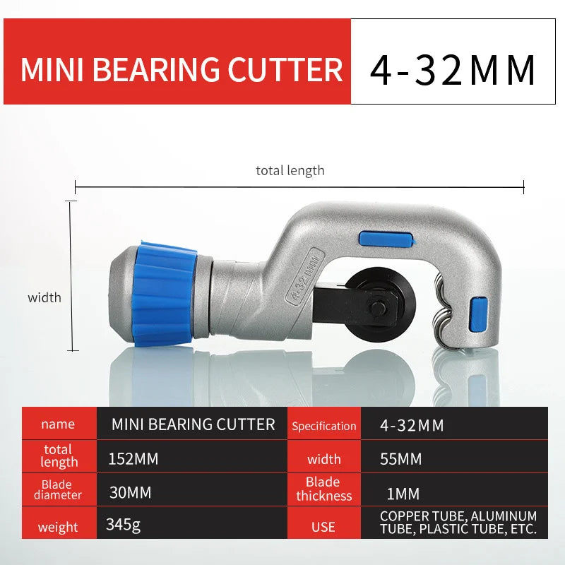 3-50mm Bearing Pipe Cutter Tube Shear Cutter Circular Blade Chrome vanadium steel. Multi-function pliers.