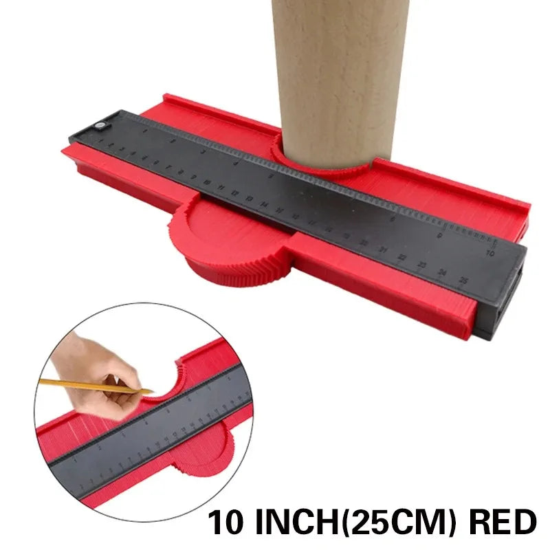 Profile Contour Gauge – Line Copier Ruler & Cutting Template for Woodworking, Construction & Tiling