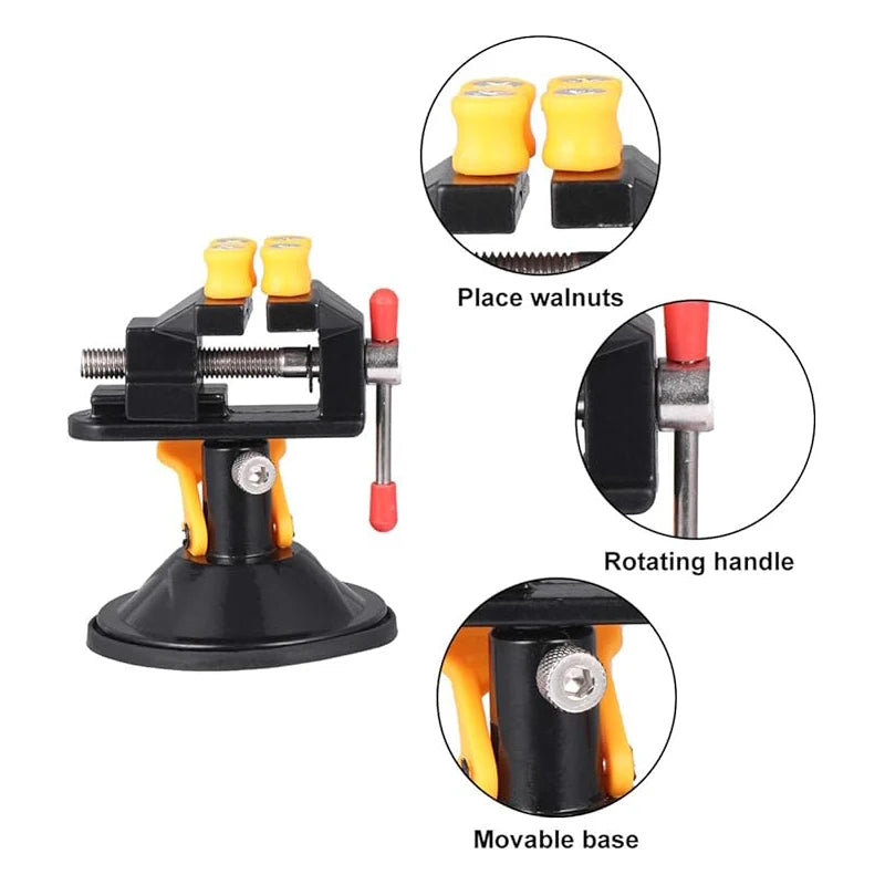 Rotatable Jewelry Vise Stand – Mini Table Bench Clamp for Engraving & Drill Press