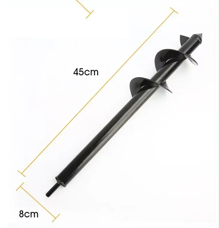 Heavy Duty Garden Auger Drill Bit – Spiral Bit for Planting, Bulbs & Post Hole Digging