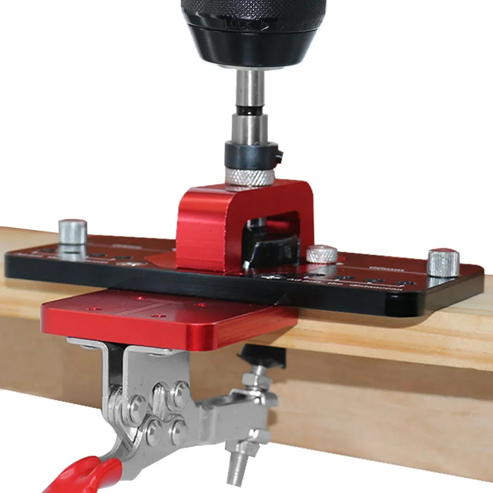 35mm Hinge Boring Jig – Hole Drilling Guide Locator with Fixture for Cabinet & Door Installation