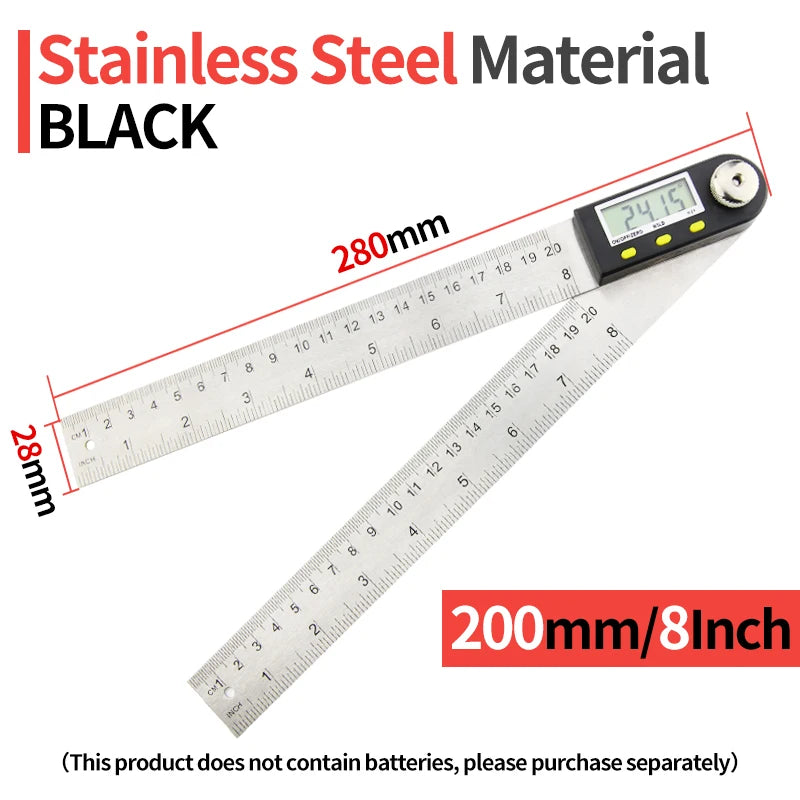 Digital Goniometer Protractor – 360° Electronic Angle Measurement Tool for Woodworking