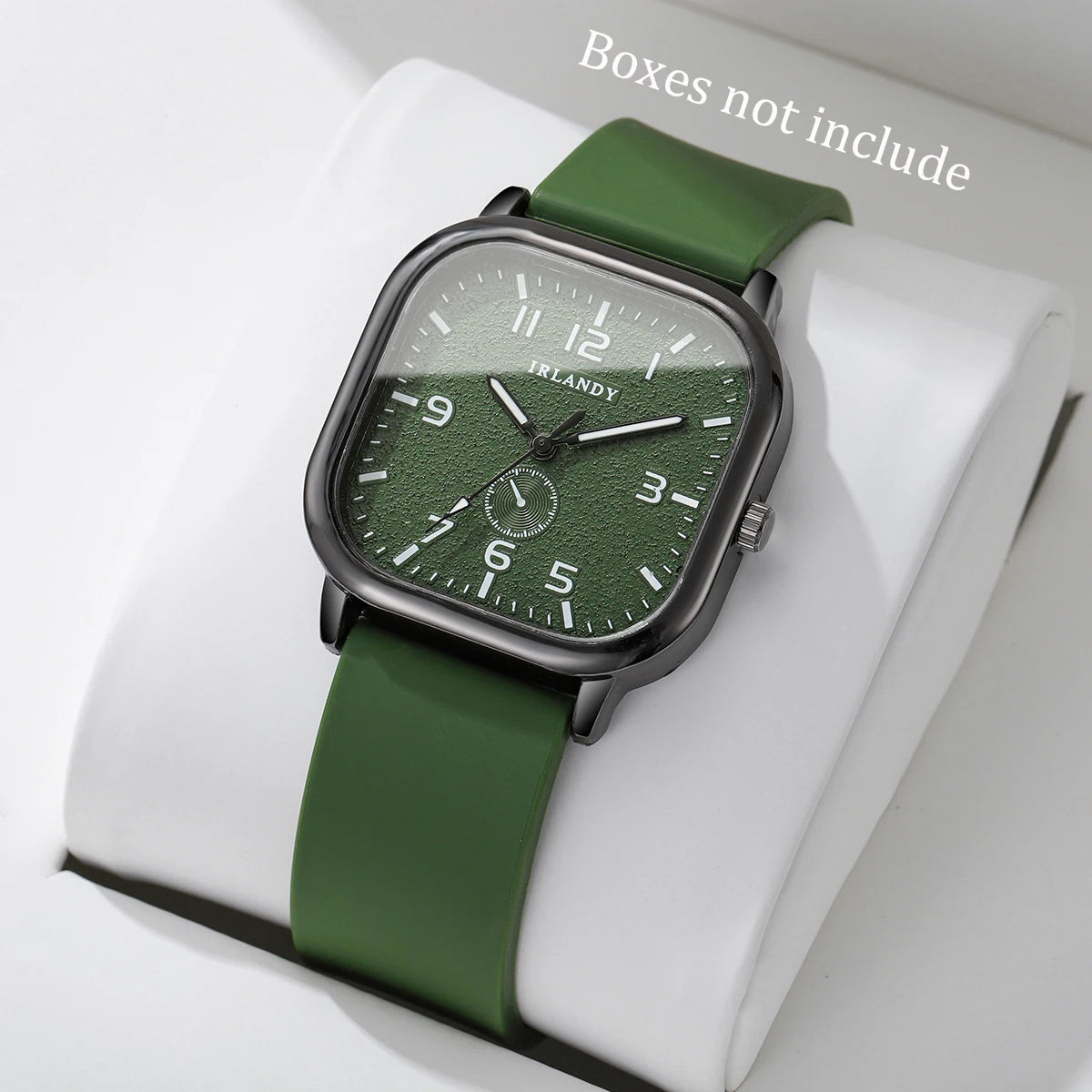 Fashion Square Women's Watch Casual Silicone Strap Quartz Watches Sports Wristwatch For Men Women Students(Without Box)
