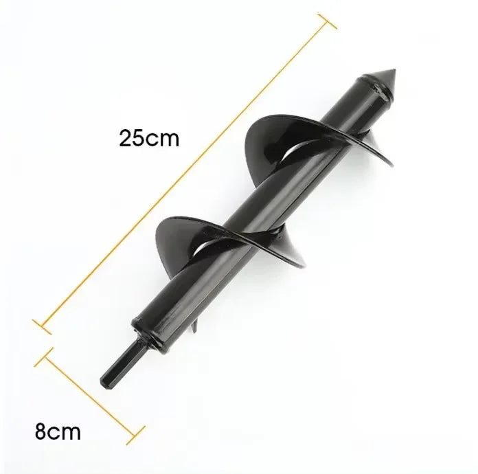Heavy Duty Garden Auger Drill Bit – Spiral Bit for Planting, Bulbs & Post Hole Digging