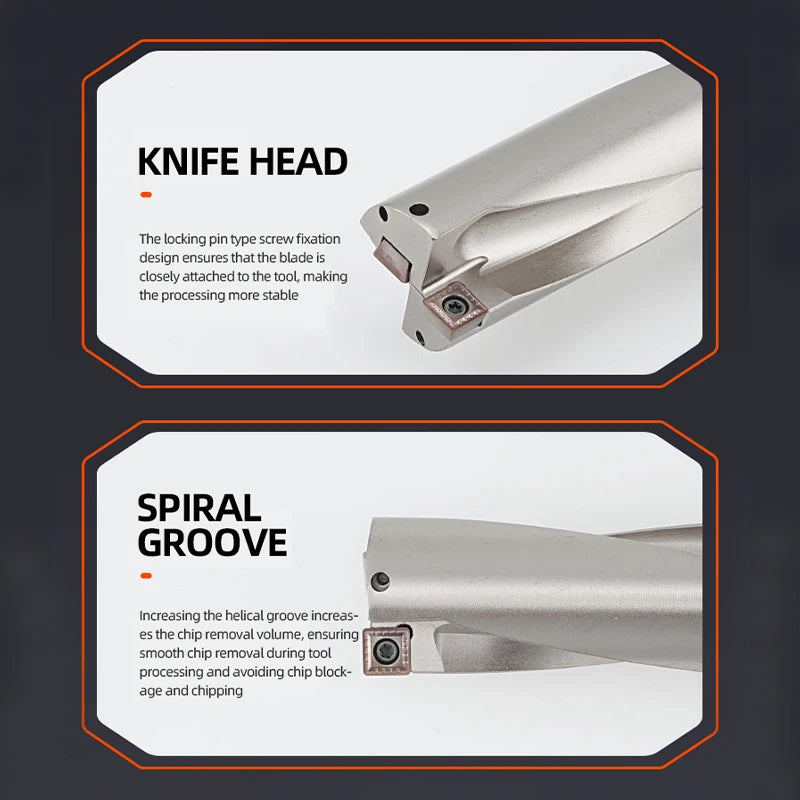 BOLAKE SP Series Drill Bites Insert Drill Metal Drill Bits 08mm-12mm Depth 2D Indexable U Drill Machinery Lathes CNC Water