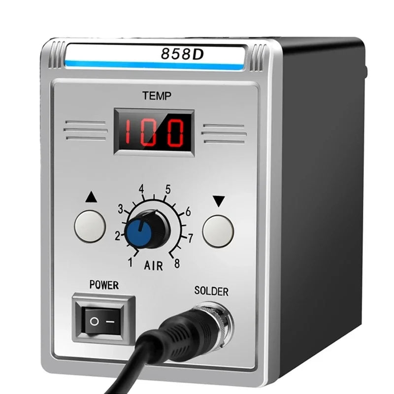 Hot Air Gun 858D BGA Rework Solder Station Heat Gun 220V 700W Hair Dryer For Soldering SMD SMT Welding Repair Tool