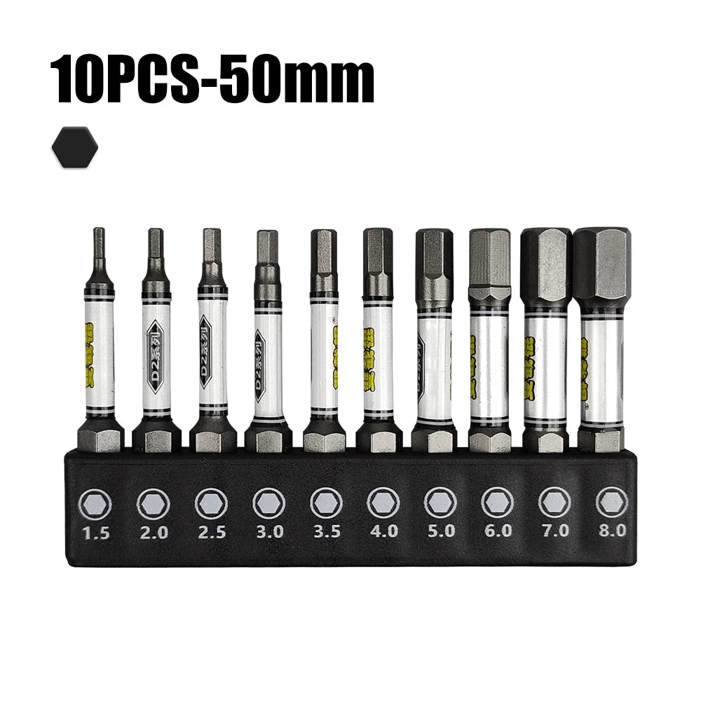 1/4 Screwdriver Bit Set Impact Drill Batch Head Torx Hexagonal Cross Head Magnetic Tamper Proof Screwdriver Bits