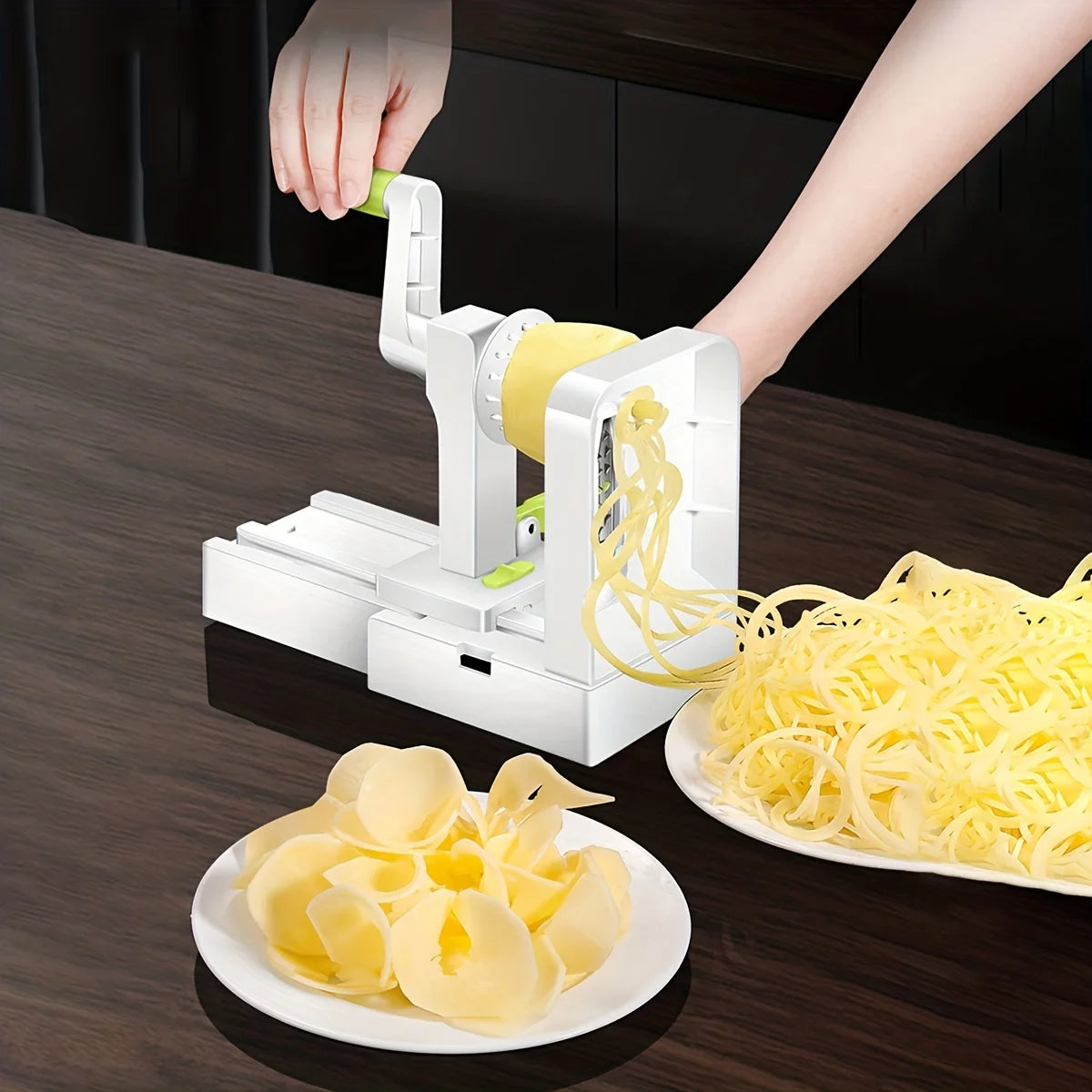 Potato Noodle Maker Stainless Steel Vegetable Spiralizer Multifunctional Vegetable Salad Slicer Fruit Graters
