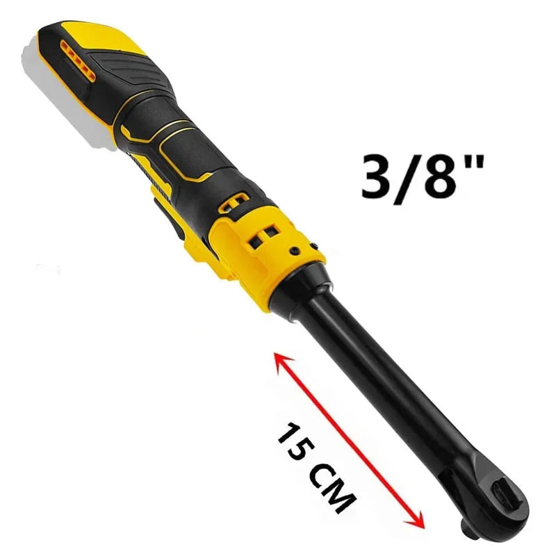 Cordless Ratchet Wrench Upgraded Extended Head Removal Screw Nut 220N.m 3/8" Electric Driver Power Tools for Dewalt 20V Battery