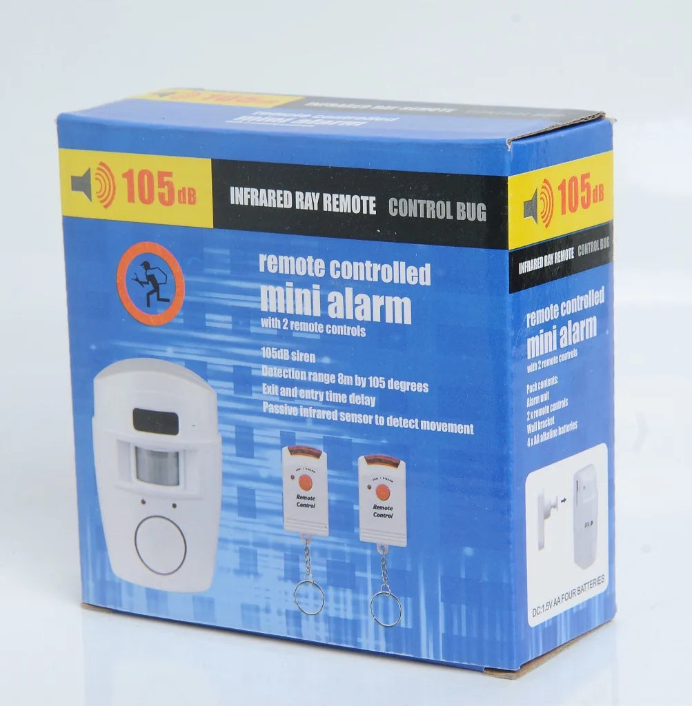 Wireless Motion Sensor Alarm – Indoor/Outdoor Security Detector with Remote Control for Home & Garage