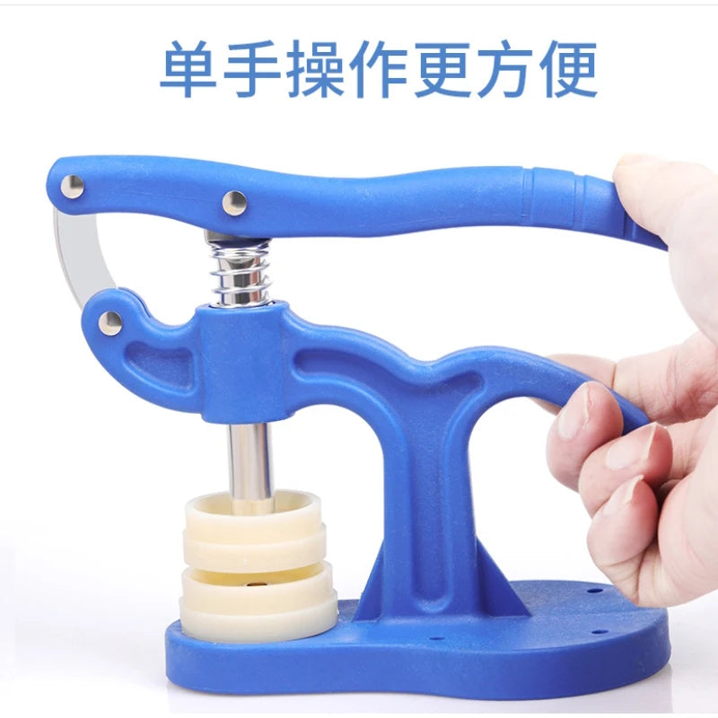 Pressure Repair Press Tool Watch Back Closer Watchmaker tools Case Crystal Glass Hand-tools with 12 plastic dies Accessory