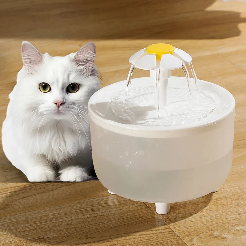 1L USB Electric Pet Water Fountain – Automatic Cat Drinking Bowl with Filter, Silent Dispenser for Cats & Small Pets