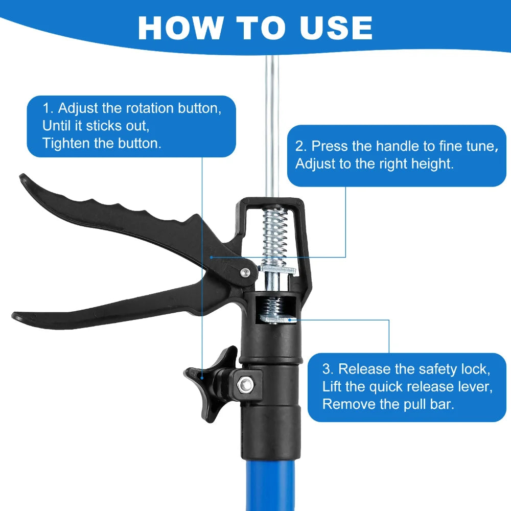 Adjustable Telescopic Steel Support Rod – Cabinet Board Lifting & Work Bracket