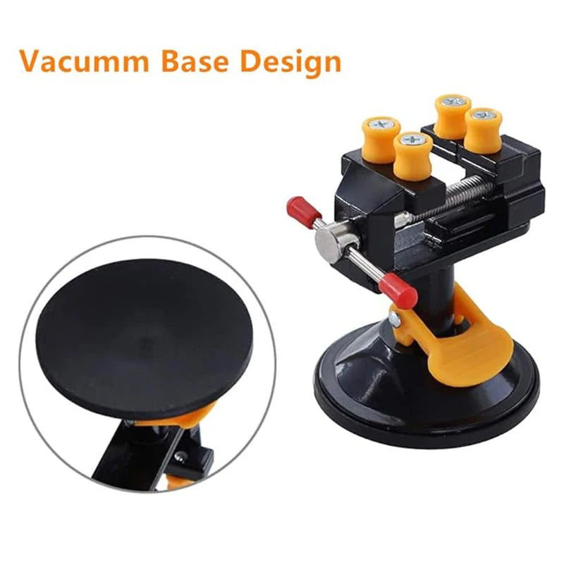 Rotatable Jewelry Vise Stand – Mini Table Bench Clamp for Engraving & Drill Press