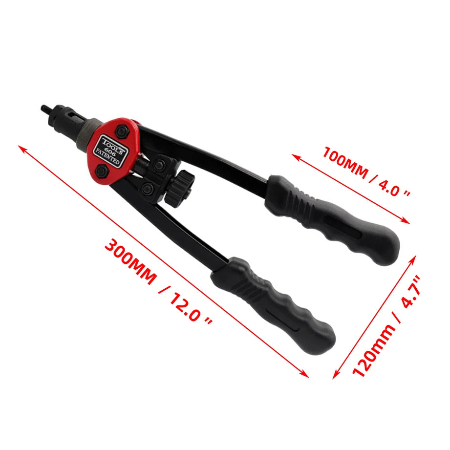 HIFESON Hand Threaded Rivet Nut Gun 70/95/300PCS Nuts Insert Manual Riveter Rivnut Tool for M3 M4 M5 M6 M8 M10 M12 Nut