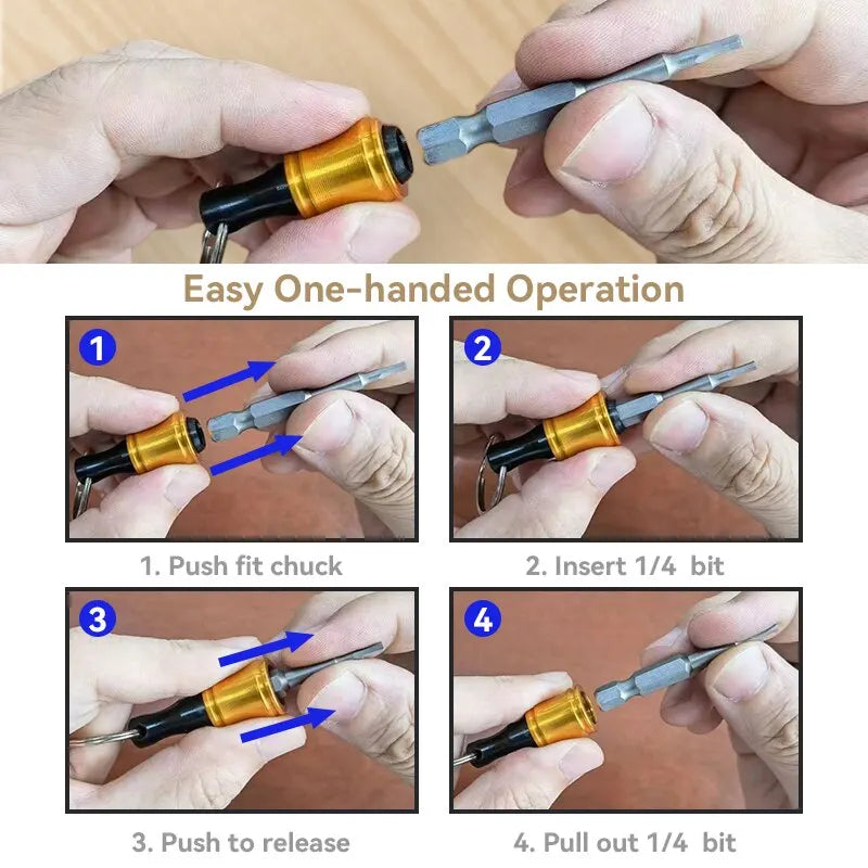 12PCS Upgraded 1/4-Inch Hex Shank Screwdriver Bit Holders