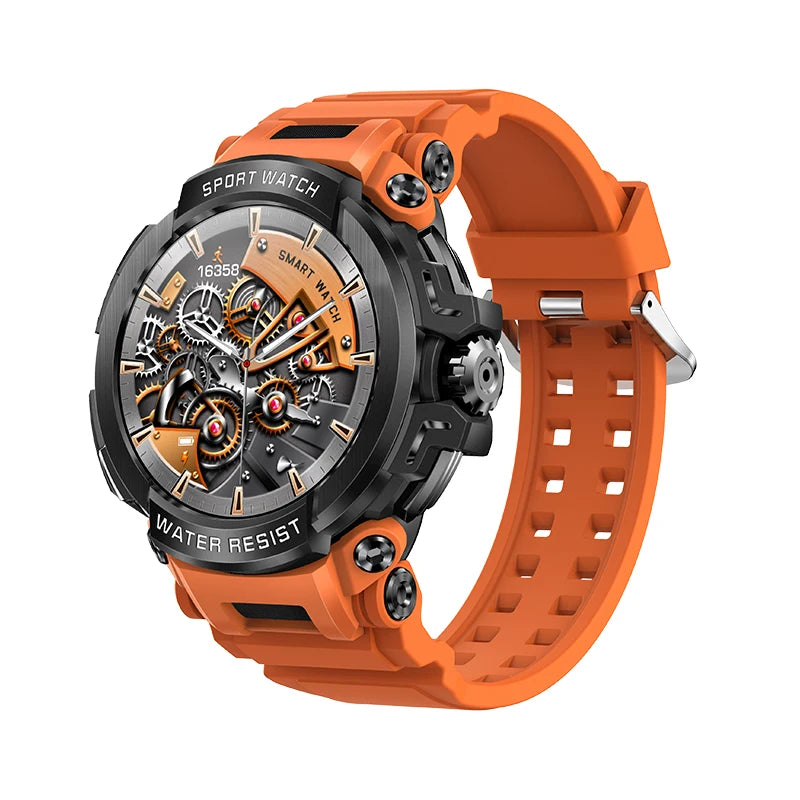 2025 New Men's Smartwatch – 1.5" HD Display, Military-Grade, Bluetooth Call, IP68 Waterproof, 100 Sport Modes, 600mAh Battery