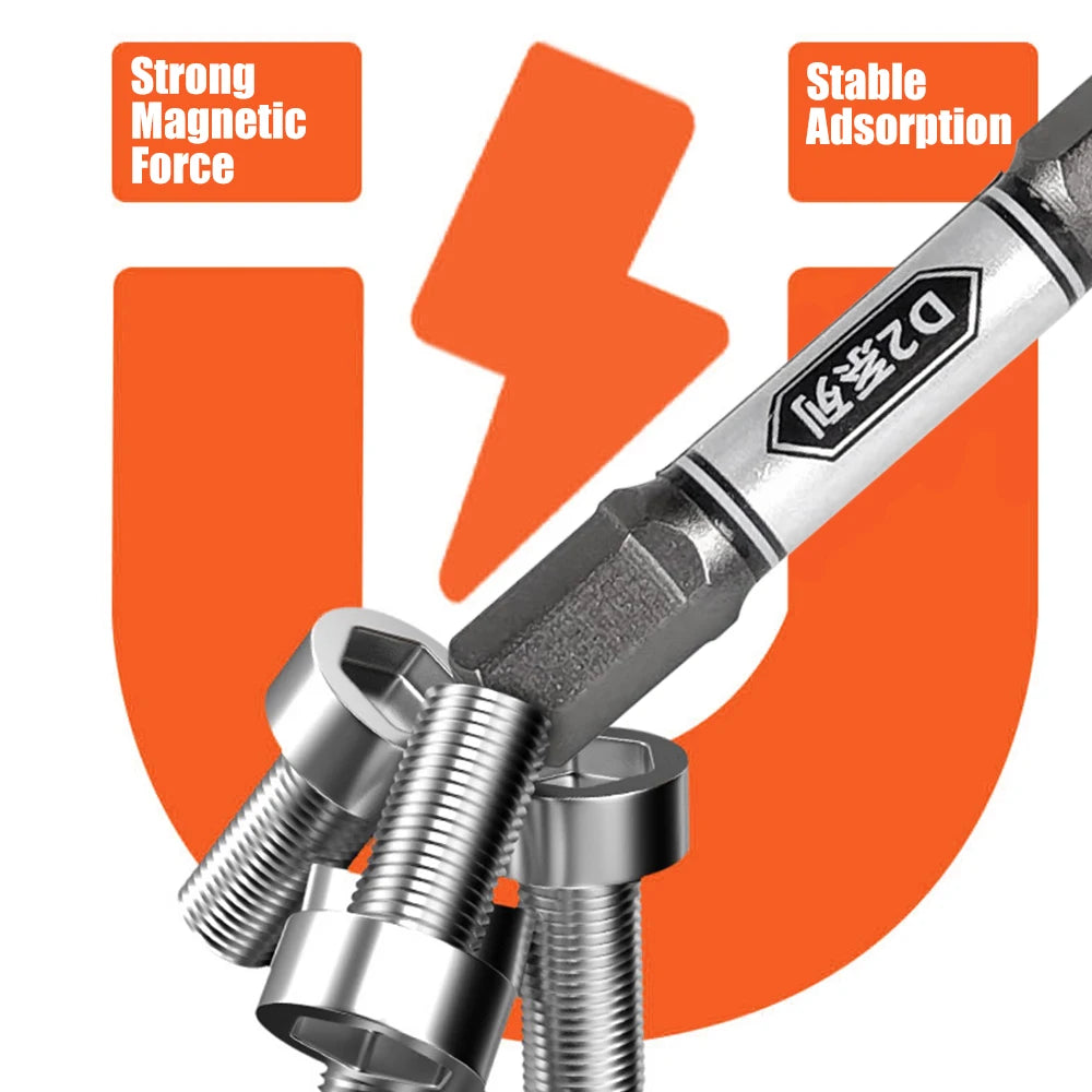 1/4 Screwdriver Bit Set Impact Drill Batch Head Torx Hexagonal Cross Head Magnetic Tamper Proof Screwdriver Bits