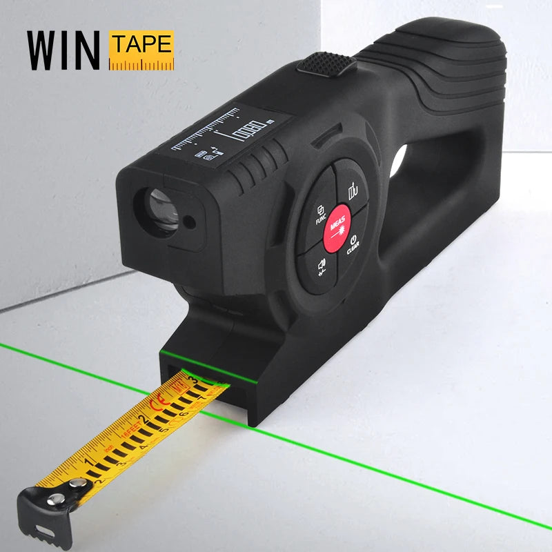 Wintape Digital Laser Distance Meter – 3-in-1 Intelligent Measuring Tape with Digital Display