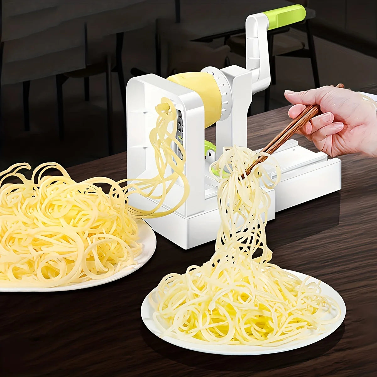 Potato Noodle Maker Stainless Steel Vegetable Spiralizer Multifunctional Vegetable Salad Slicer Fruit Graters