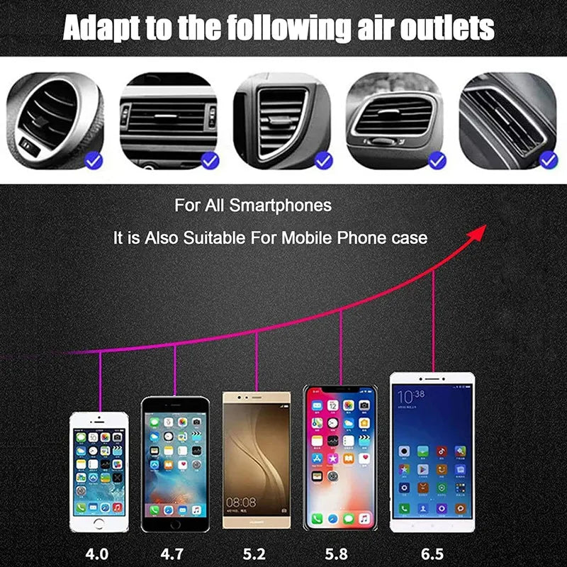 30W Wireless Car Charger & Phone Mount – Fast Charging, Intelligent Infrared Sensor, 360° Rotation
