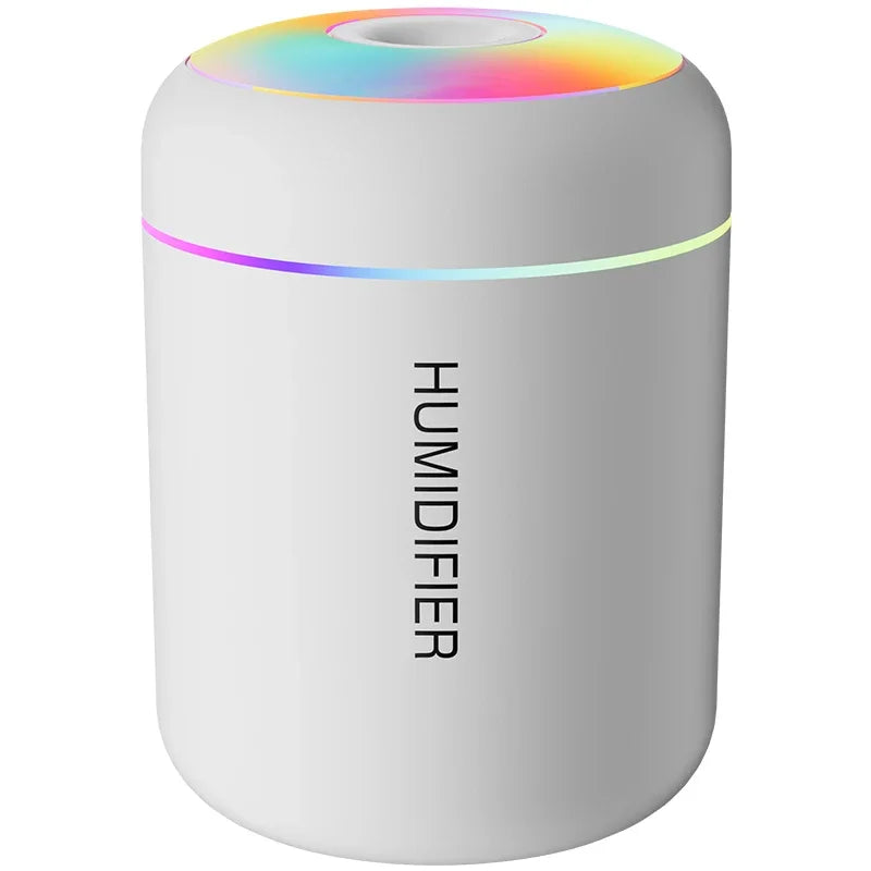180ML Mini USB Air Humidifier – Electric Aroma Diffuser & Essential Oil Mist Maker with LED Lights for Car, Home, Bedroom
