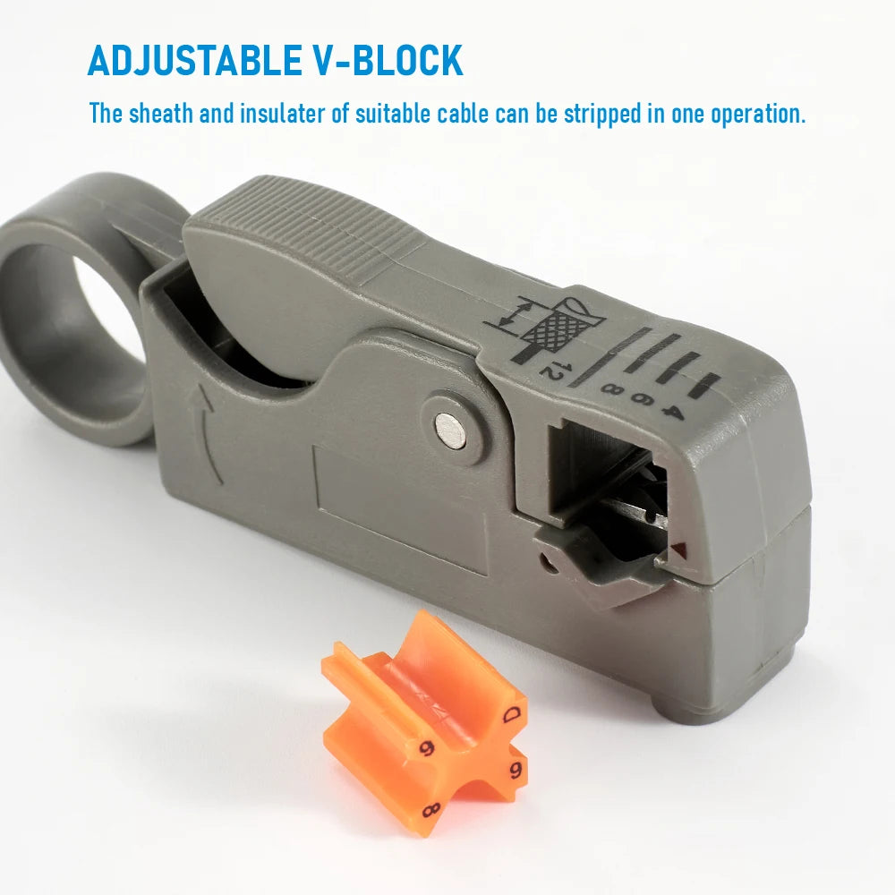 Insulated Wire Stripping Pliers – Stainless Steel Cable Stripper with Hex Wrench Accessory