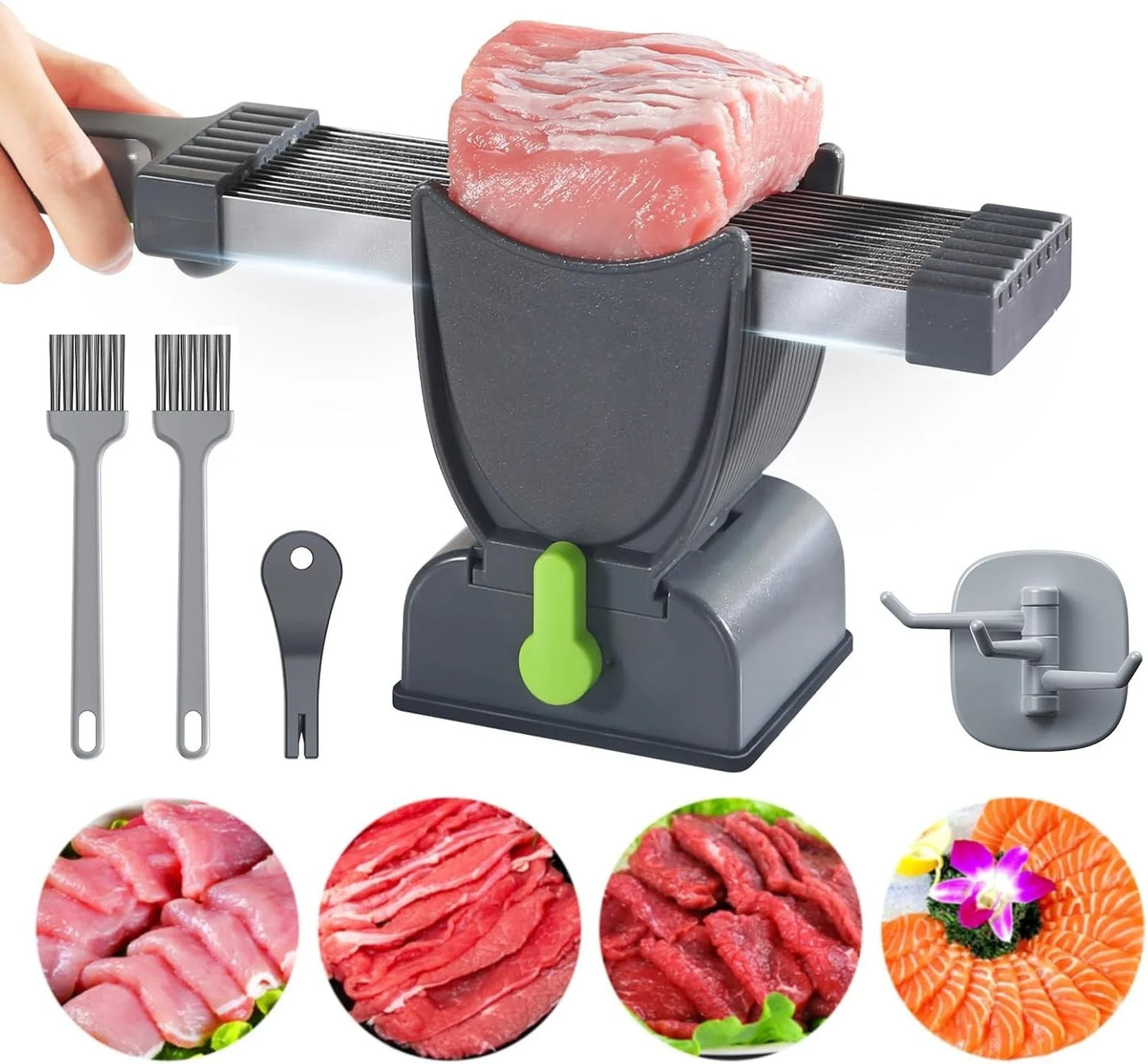 Fresh Meat Slicer Cleaver Kitchen Knife Set For Meat Slicing Shredding, Manual Meat Cutter Food Slicer For Home Cooking BBQ