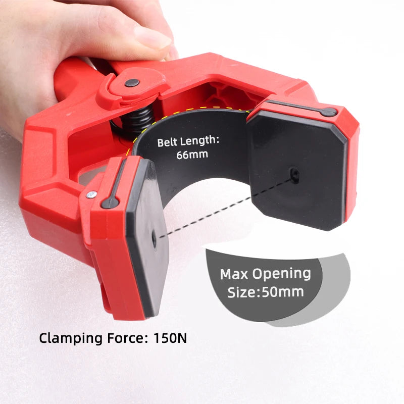 Belt Spring Clamp – Quick Fixing C Clamp for Woodworking, Aviation Models & Photo Frames
