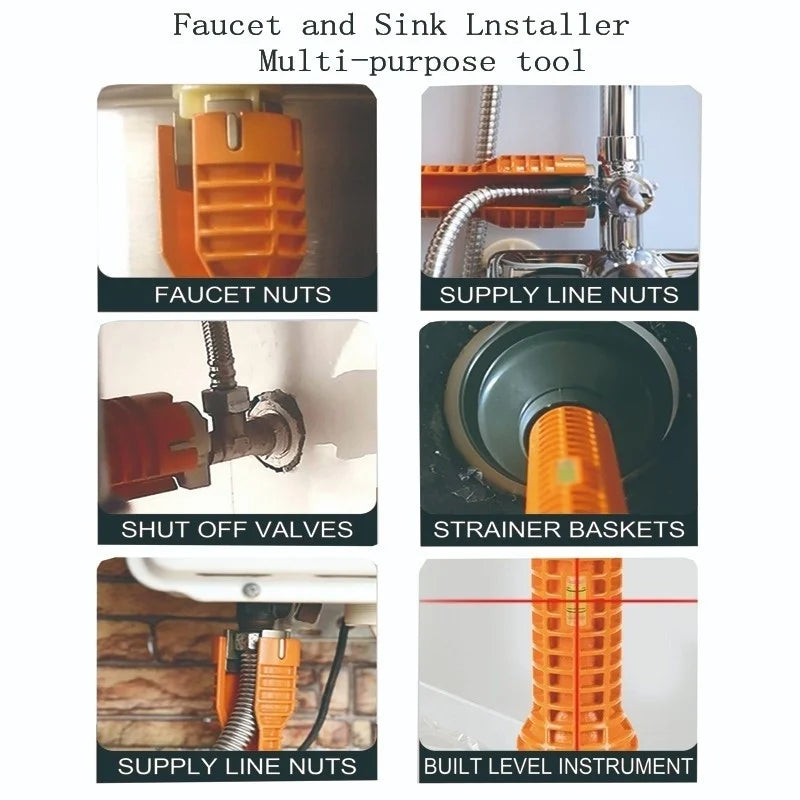 Multi-Functional Sanitary Wrench – Faucet & Pipe Installation Tool for Sink and Bathroom Fixtures