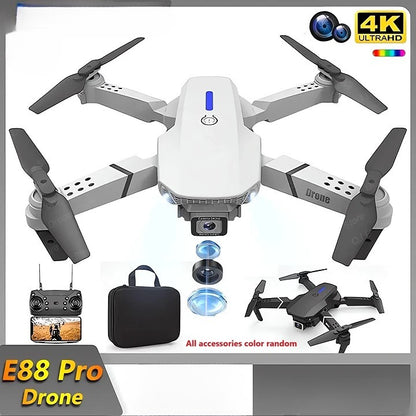 2024 E88Pro RC Drone – 4K Professional with 1080P Wide Angle HD Camera, Foldable Design, WIFI FPV & Height Hold