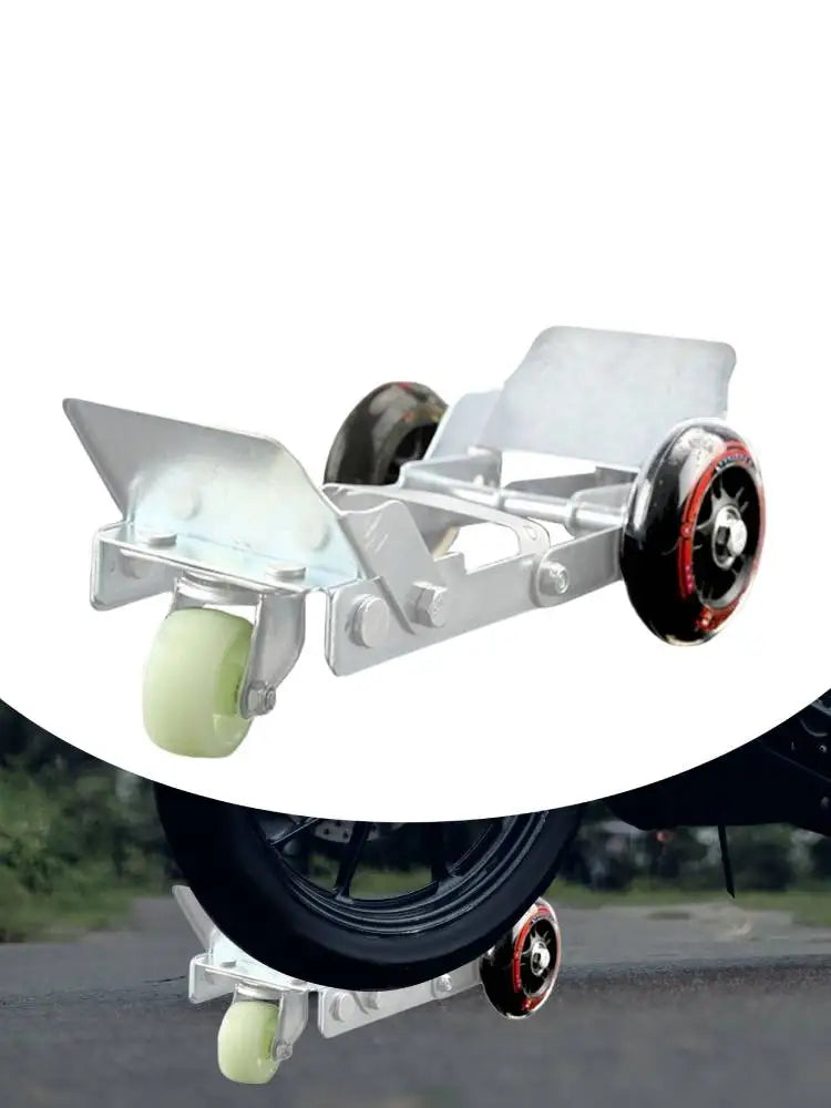 Flat Tire Booster Trolley – Folding Tire Roller for Motorcycle, Electric Bike & Trailer Moving