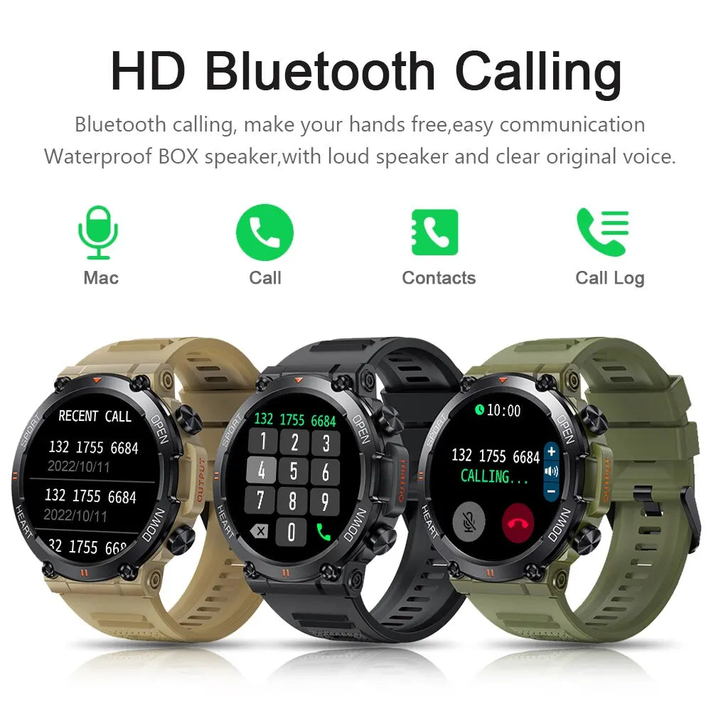 MD56 Smart Watch for Men – 1.39" HD Display, Bluetooth Calling, Fitness Tracker with Heart Rate Monitor, 400mAh, Android & iOS Compatible