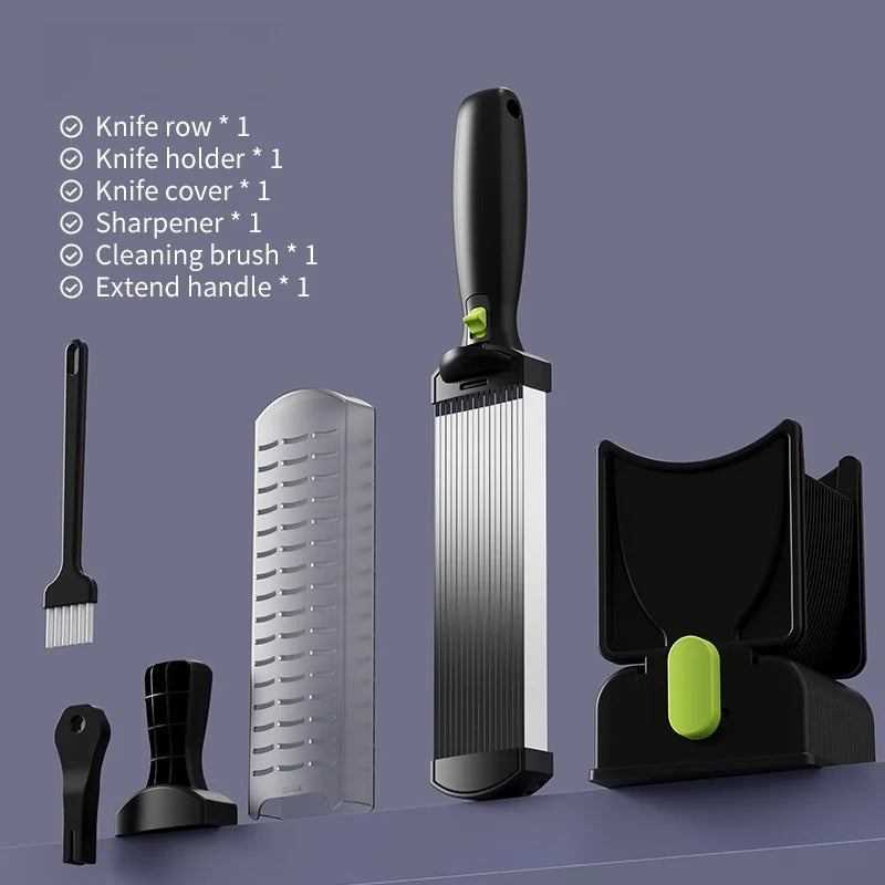 Fresh Meat Slicer Cleaver Kitchen Knife Set For Meat Slicing Shredding, Manual Meat Cutter Food Slicer For Home Cooking BBQ