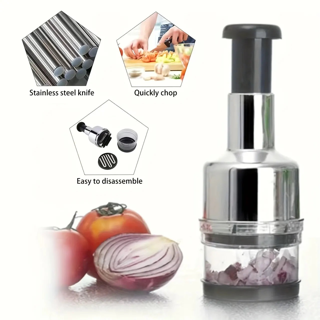 Manual Garlic Masher - Multifunctional Garlic Press For Kitchen, Make Delicious Garlic Dishes