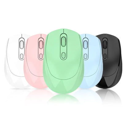 Wireless Silent Mouse – Bluetooth & 2.4G Dual Mode, Mute Design, Portable Optical Mouse for Laptop, PC, Gaming & Office Use