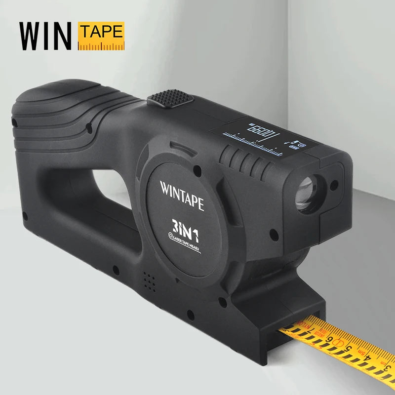 Wintape Digital Laser Distance Meter – 3-in-1 Intelligent Measuring Tape with Digital Display