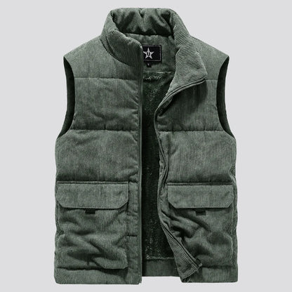 Winter Male Fleece Warm Vest Coats Men Stand Collar Army Thicken Waistcoats Clothing Mens Jacket Sleeveless Vest