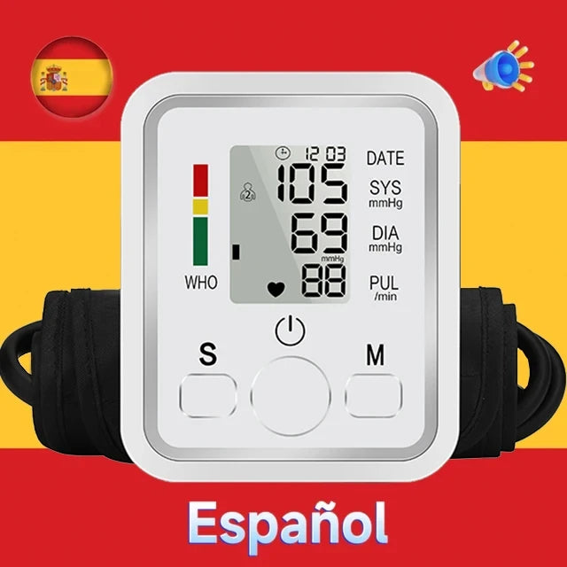 Automatic Arm Blood Pressure Monitor – Digital Tonometer, Portable Medical BP & Heart Rate Monitor Equipment          Ask ChatGPT