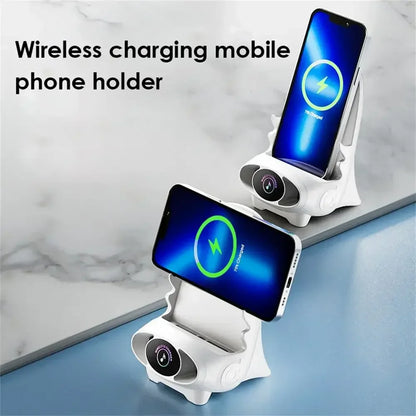 Magnetic Wireless Charger Fast Charging Type C Stand Holder Unique Mini Chair Shape Tablet Phone Fast Charger Desktop Station