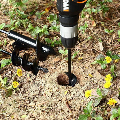 Heavy Duty Garden Auger Drill Bit – Spiral Bit for Planting, Bulbs & Post Hole Digging