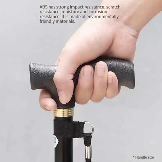 Adjustable Telescopic Folding Walking Stick – Non-Slip Aluminum Alloy Hiking Crutch for Elderly