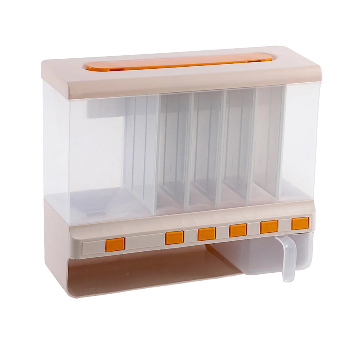 Multifunctional Rotating Food Storage Box With Lid Moisture Insect Proof Grain Organizer Moisture Proof Separat Rice Bucket